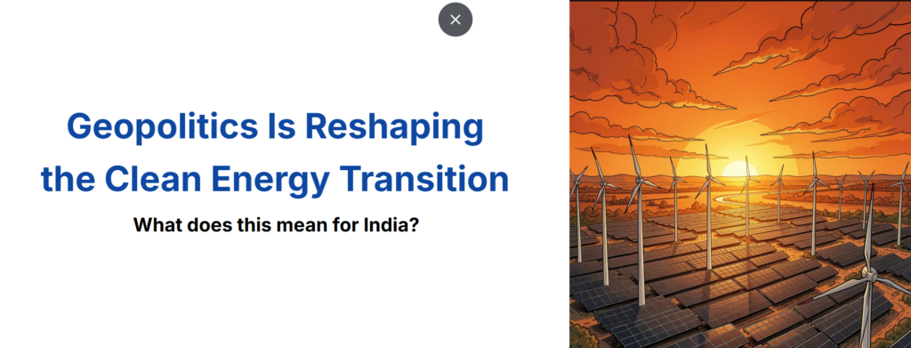 Geopolitics and Clean Energy